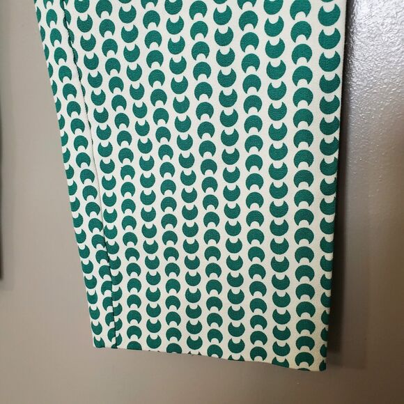 A New Day Pants Womens Size 2R Skinny Ankle High Rise Green Geo Stretch New - Picture 8 of 11